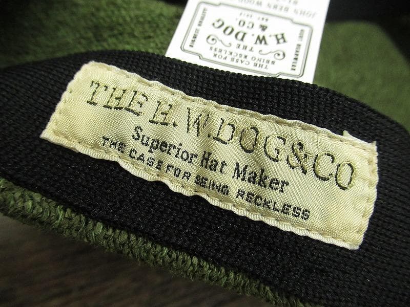 完売 未使用 ドッグアンドコー D-00664 ベレー 帽子 キャップ カーキ