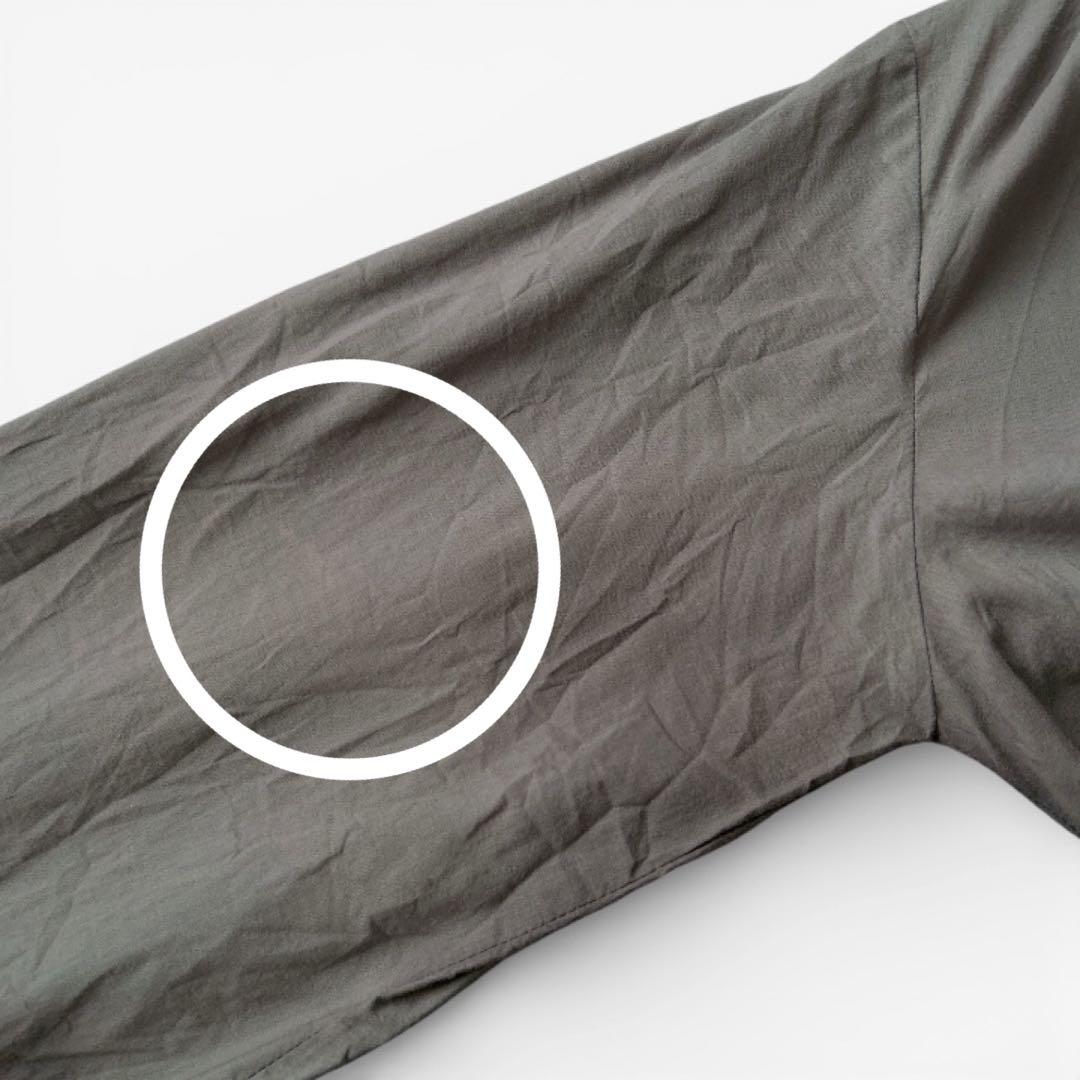 BEARDSLEY✨ギャザーロングワンピース　ゆったり　洗える　グレー　綿100