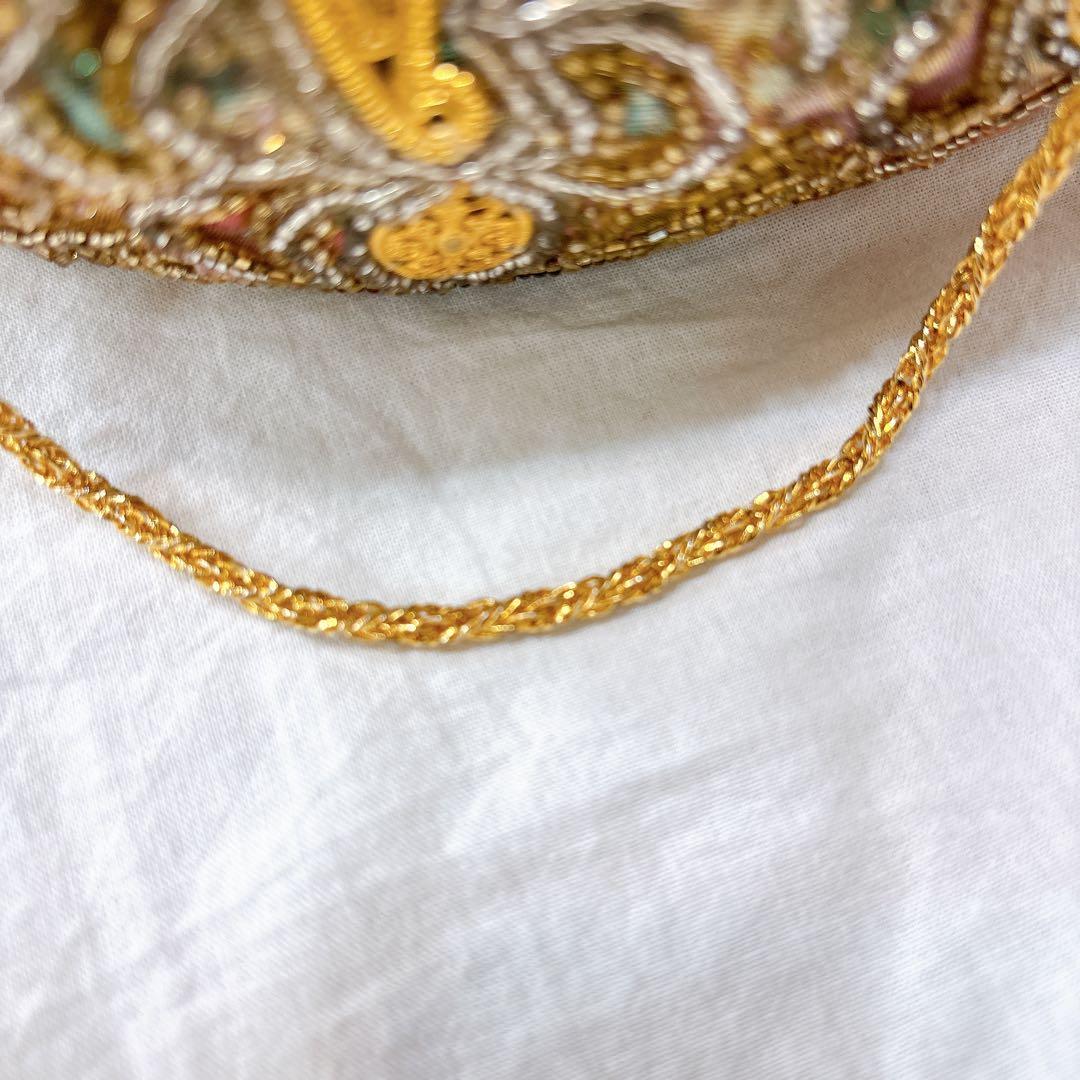 激レア品✨アンティークバッグ　高級　ビーズバッグ　パーティーバッグ　ハンドバック