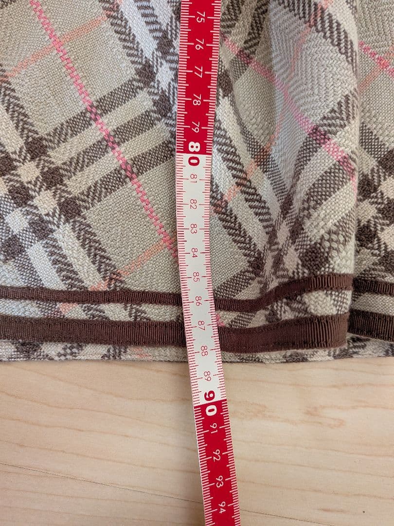 BURBERRY BLUE LABELチェック柄 ノースリーブワンピース 38