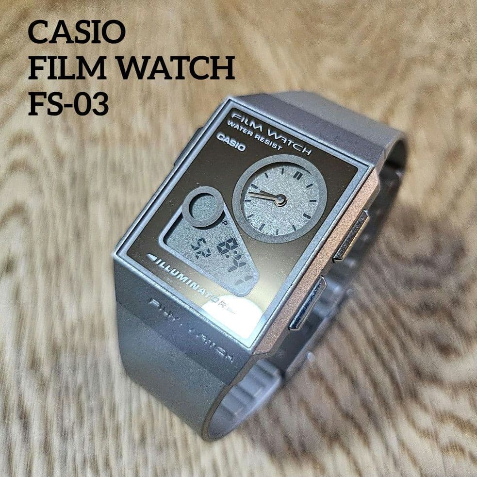 極美品 カシオ ペラ CASIO FILM WATCH FS-03 レトロ