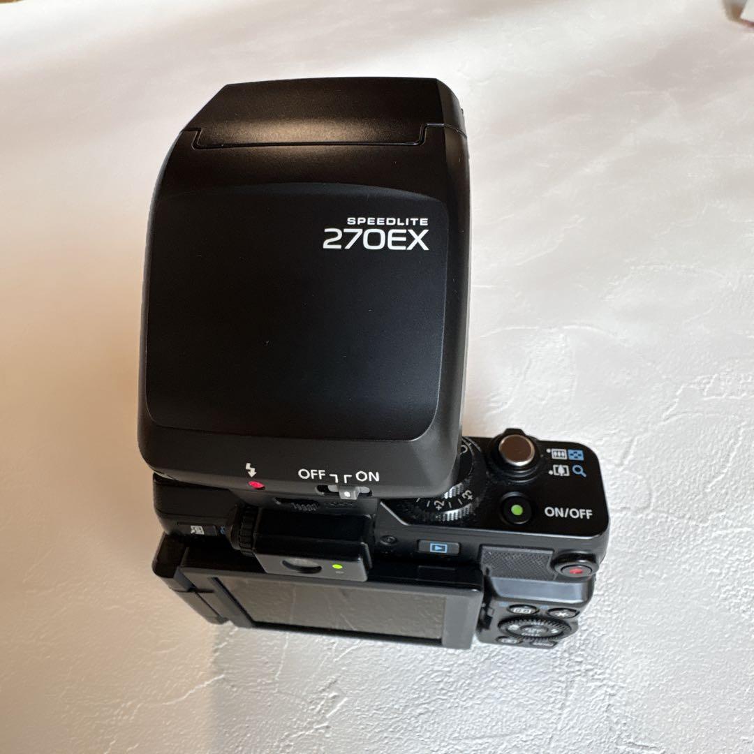 Canonキャノンpowershot G1x スピードライト270EX、ケース付