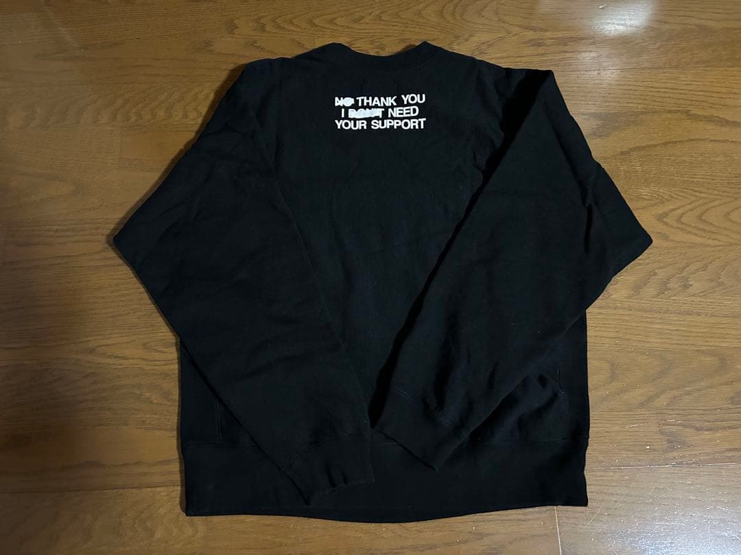 Wasted Youth クルーネックスウェット ブラック