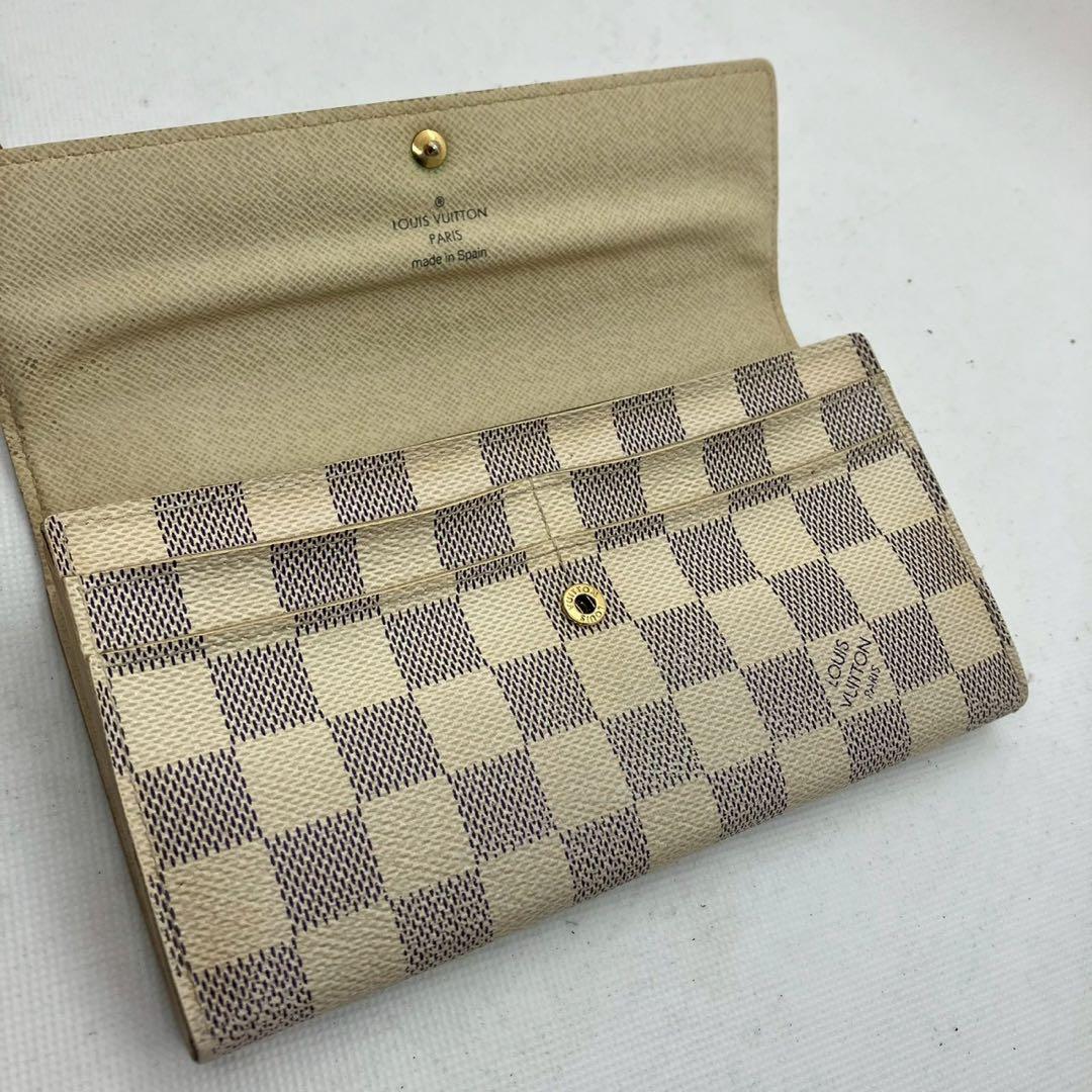 【sk/10.30/20】ルイヴィトンN61735 ポルトフォイユサラ アズール