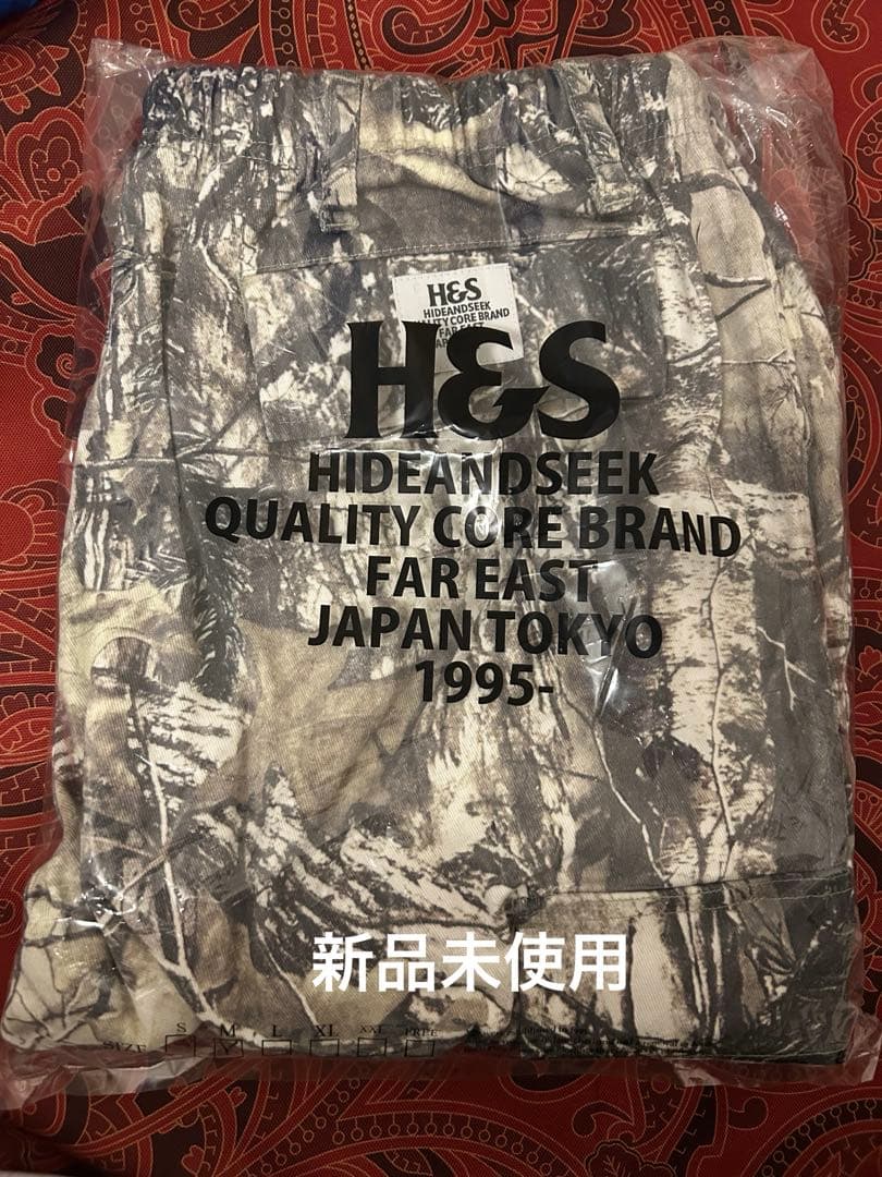 HIDE AND SEEK 迷彩カーゴパンツ　M 2025aw