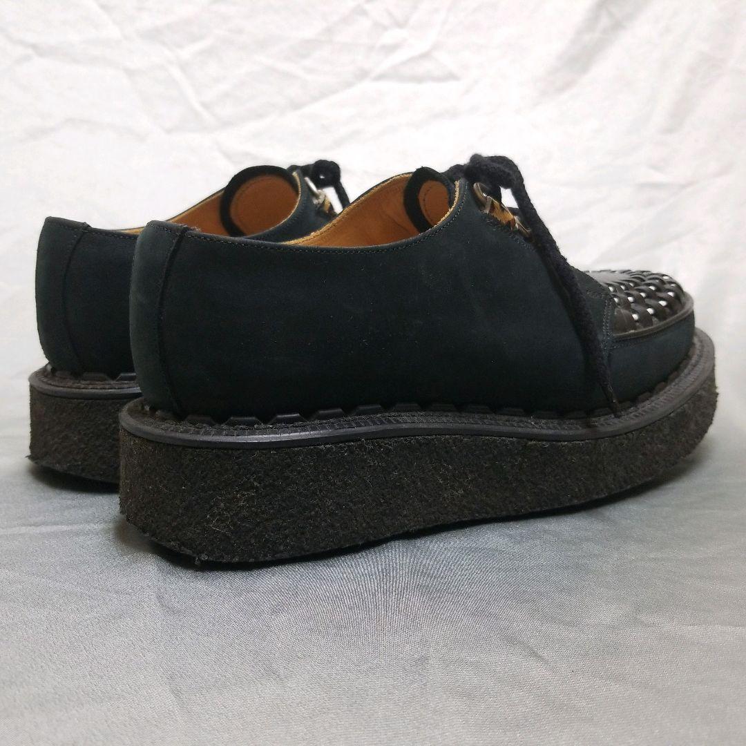 ジョージコックス ギブソン ラバーソール RNA別注 黒 白 レオパード 23