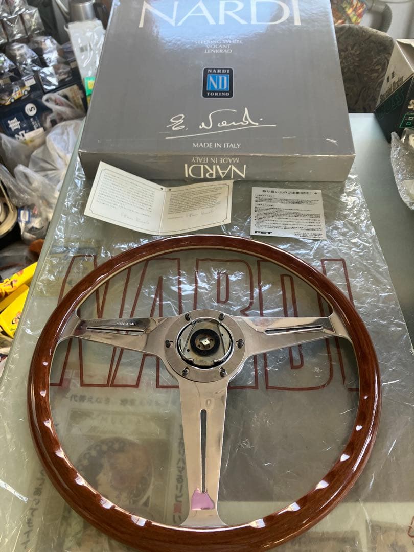 NARDI ナルディクラシックウッドポリッシュヴィンテージ 36Φ 未使用品