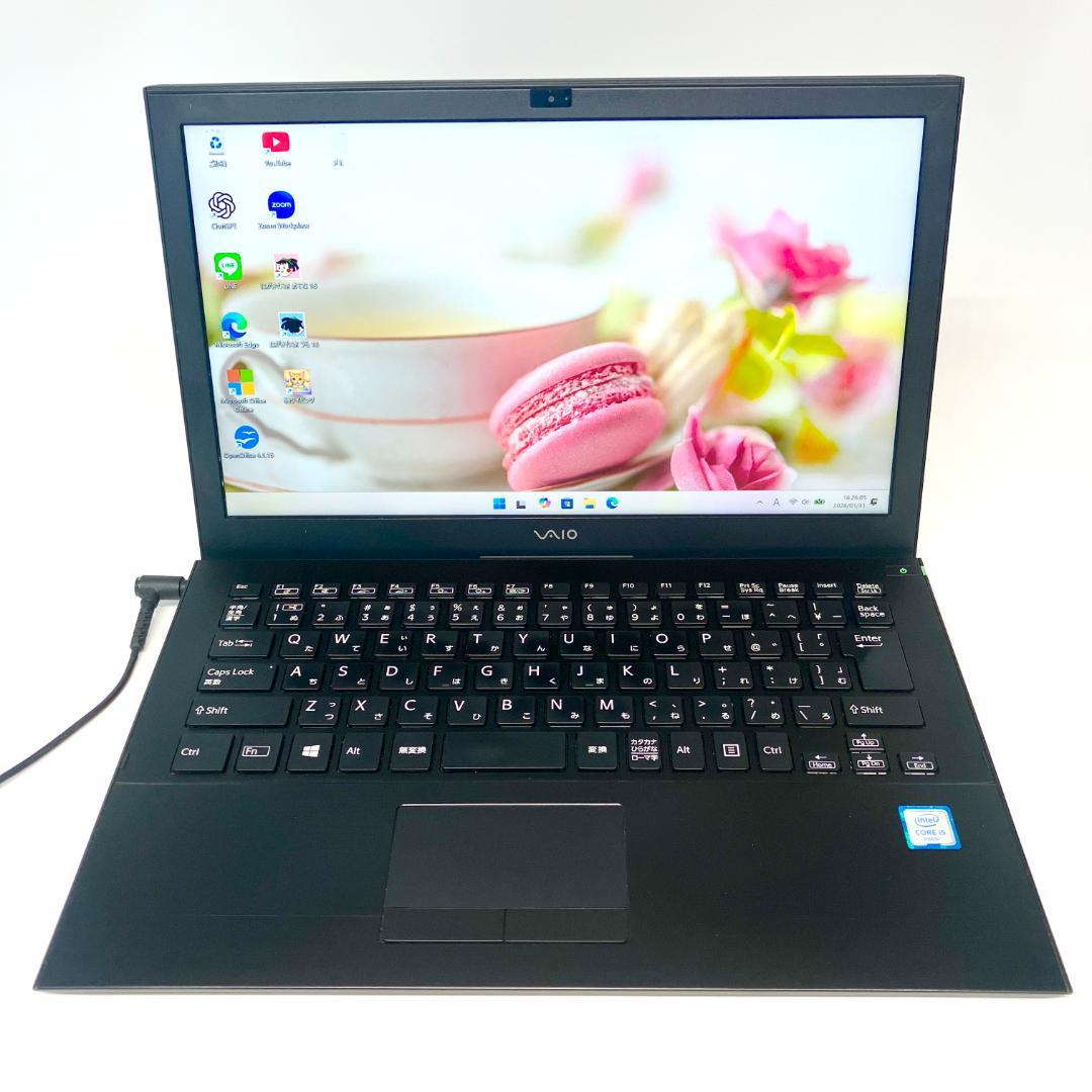 ★VAIO★薄型13.3インチ SSD 最新Win11 カメラ ノートパソコン