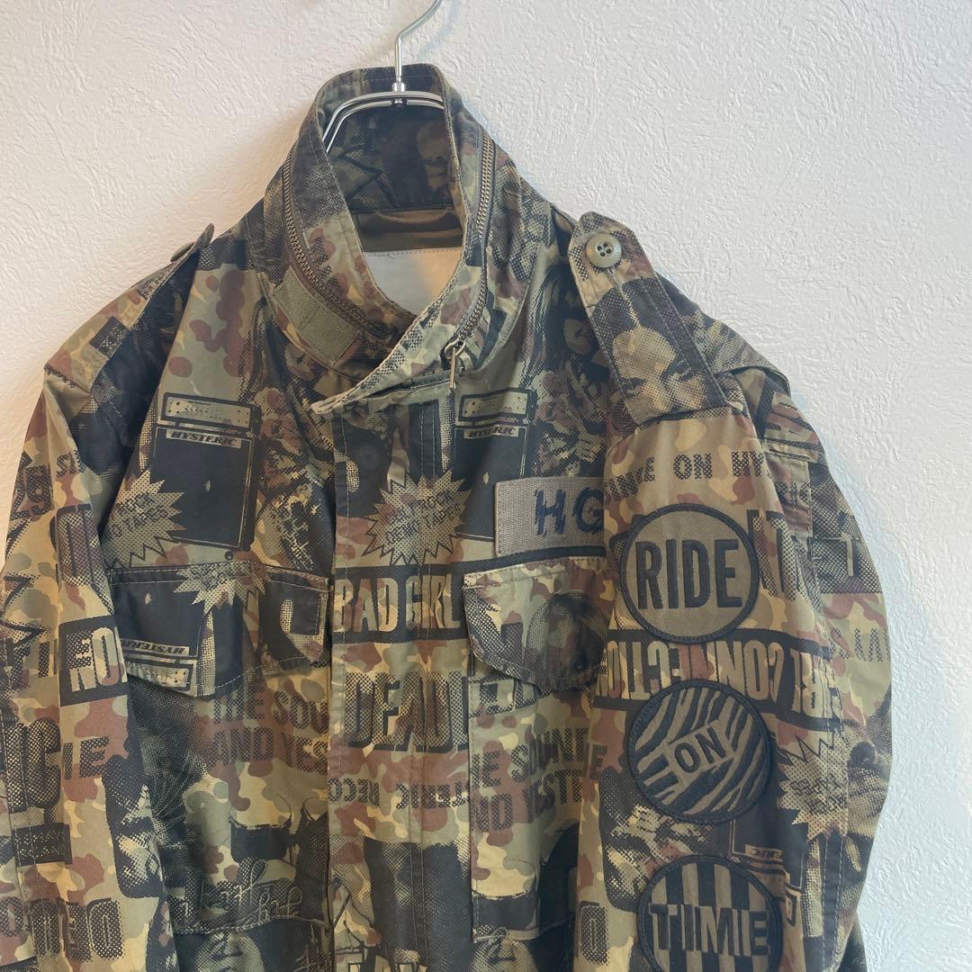 y*0様 超希少！ヒステリックグラマー　ミリタリー　ジャケット M-65 カモフ