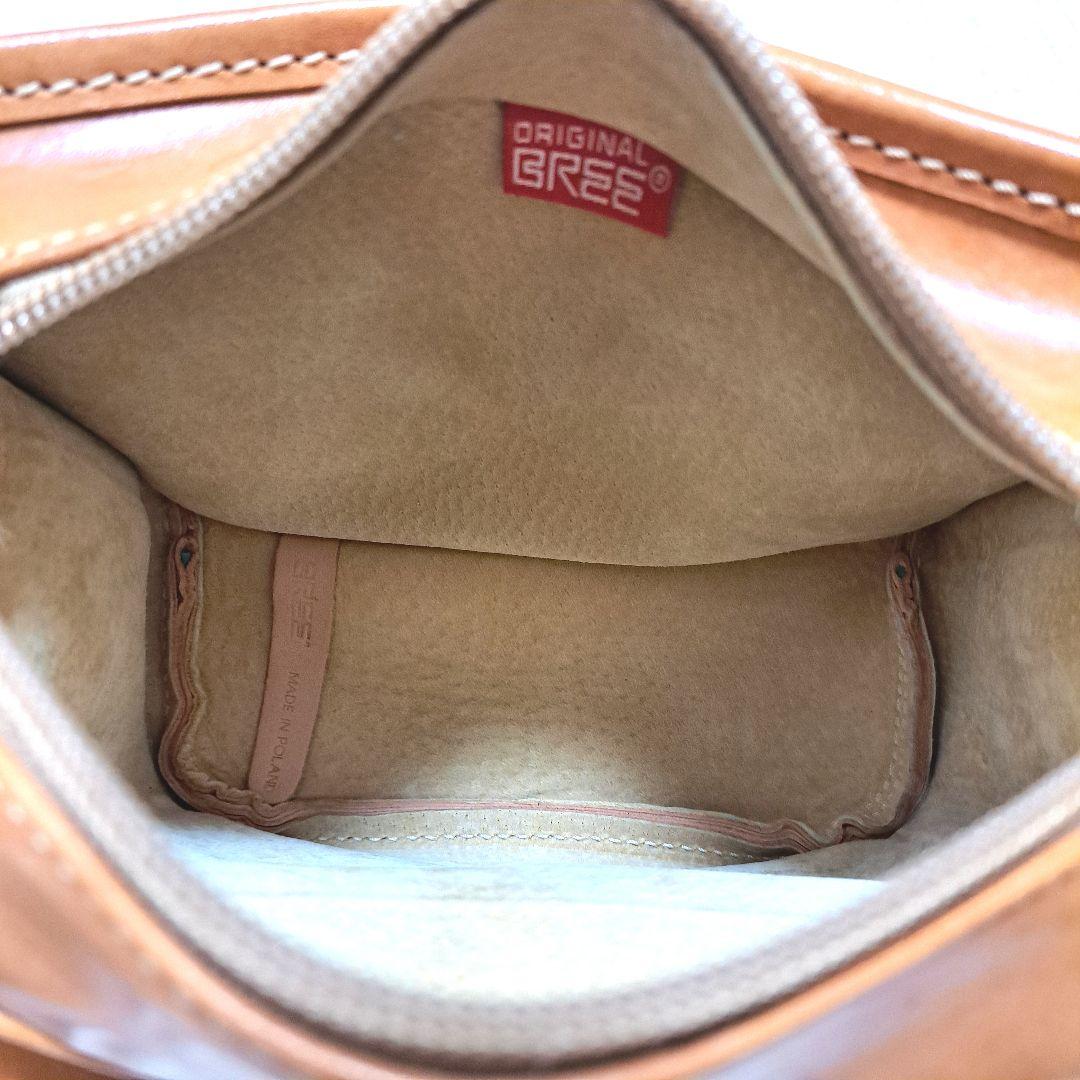 ブリーBREEボディーバッグ　ウェストポーチ　ヌメ革　レザーバッグ　ユニセックス