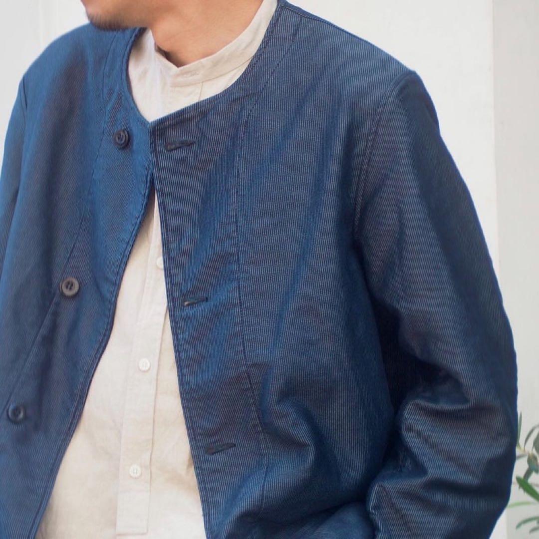 【新品】OUTIL VESTE ANTSIRAMANA ノーカラージャケット