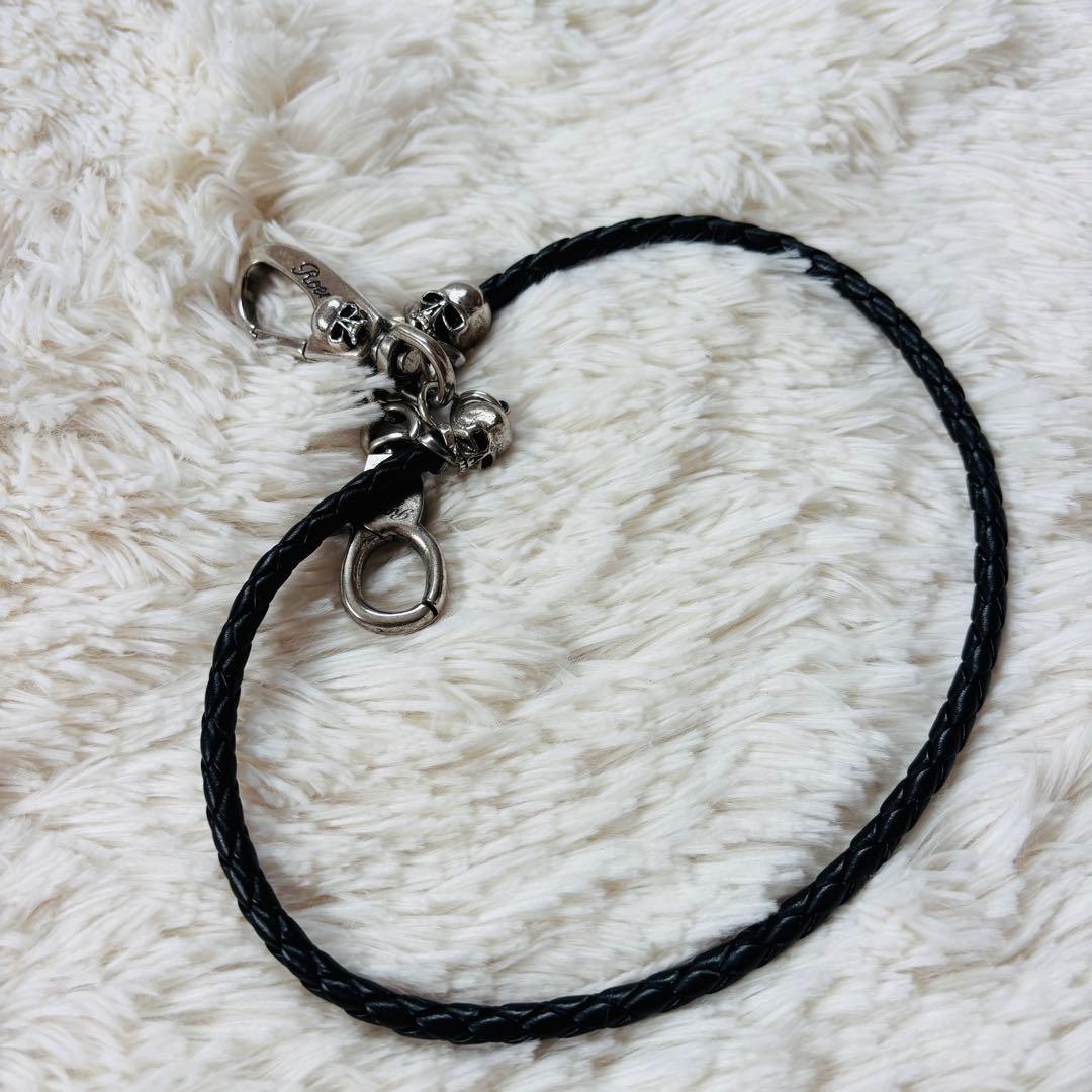 ROEN ヴィンテージ　ウォレットコード　ウォレットチェーン　財布小物　スカル