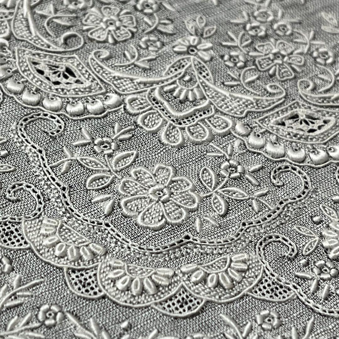 未使用品 布の宝石 最高峰 汕頭刺繍ハンカチ❤️汕頭八人衆 《郭 麗明》 作品❤️