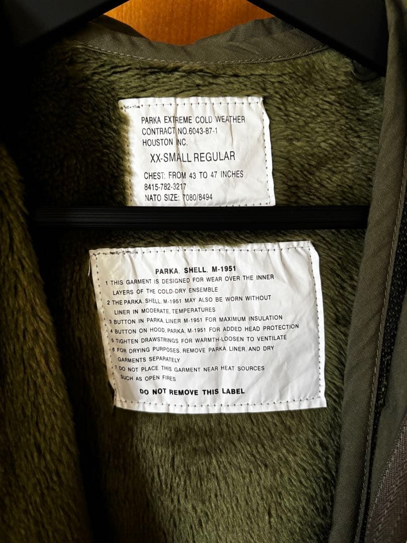 ジャケット・アウター HOUSTON PARKA SHELL M-1951 XX-Small