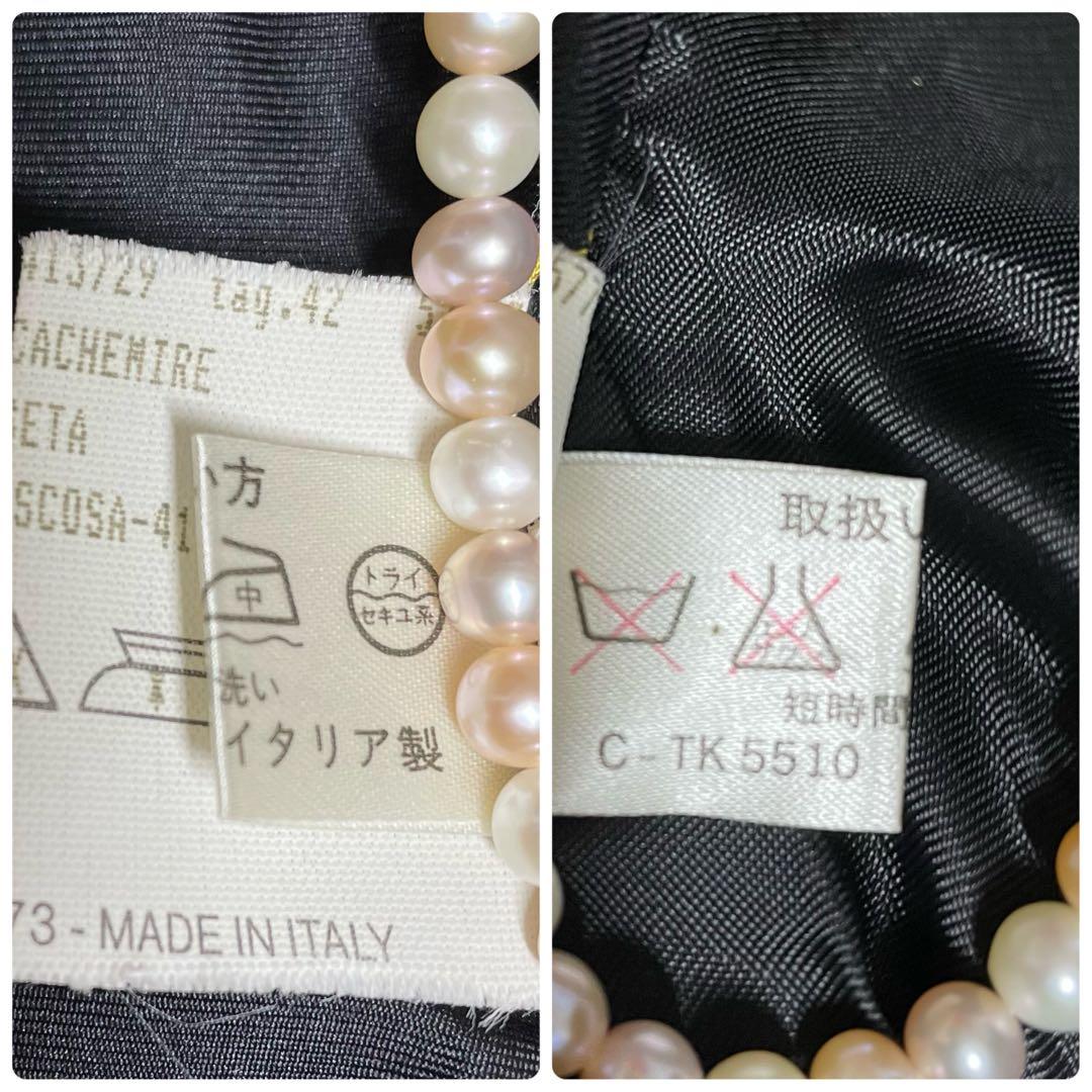 【上質】 ✨ヘルノ xロロピアーナ カシミヤxシルク ミンクファー付コート 42