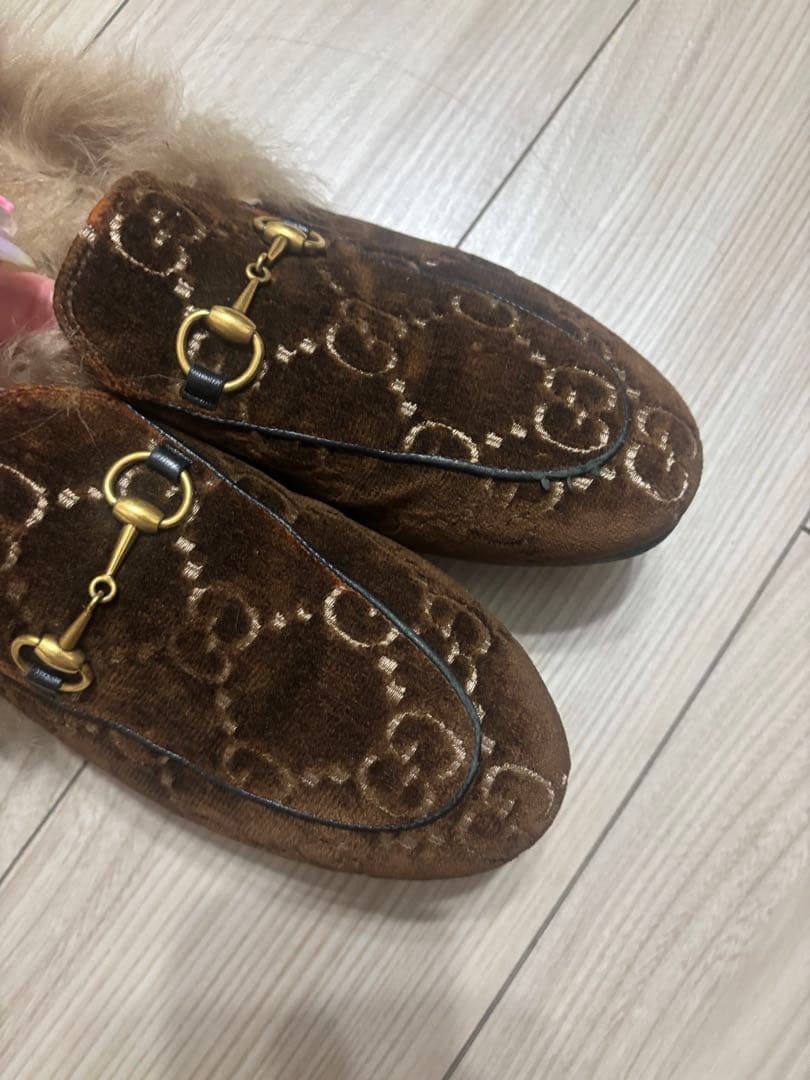 GUCCI グッチ プリンスタウン ミュール GG ホースビット 38 25cm