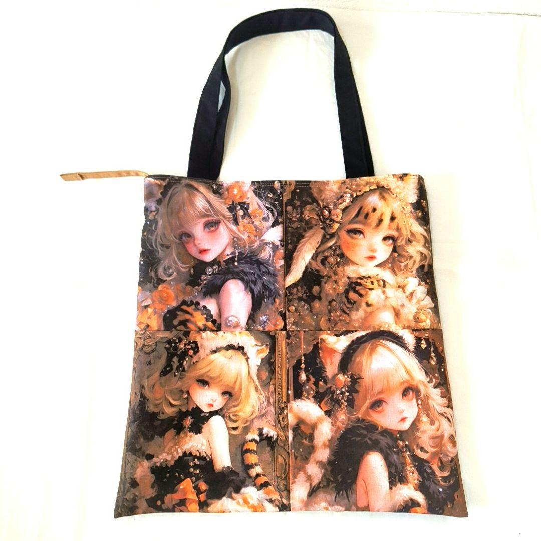 La luna様】ハンドメイドオーダー★女の子★ハンカチ&ポーチ&バッグ　7点