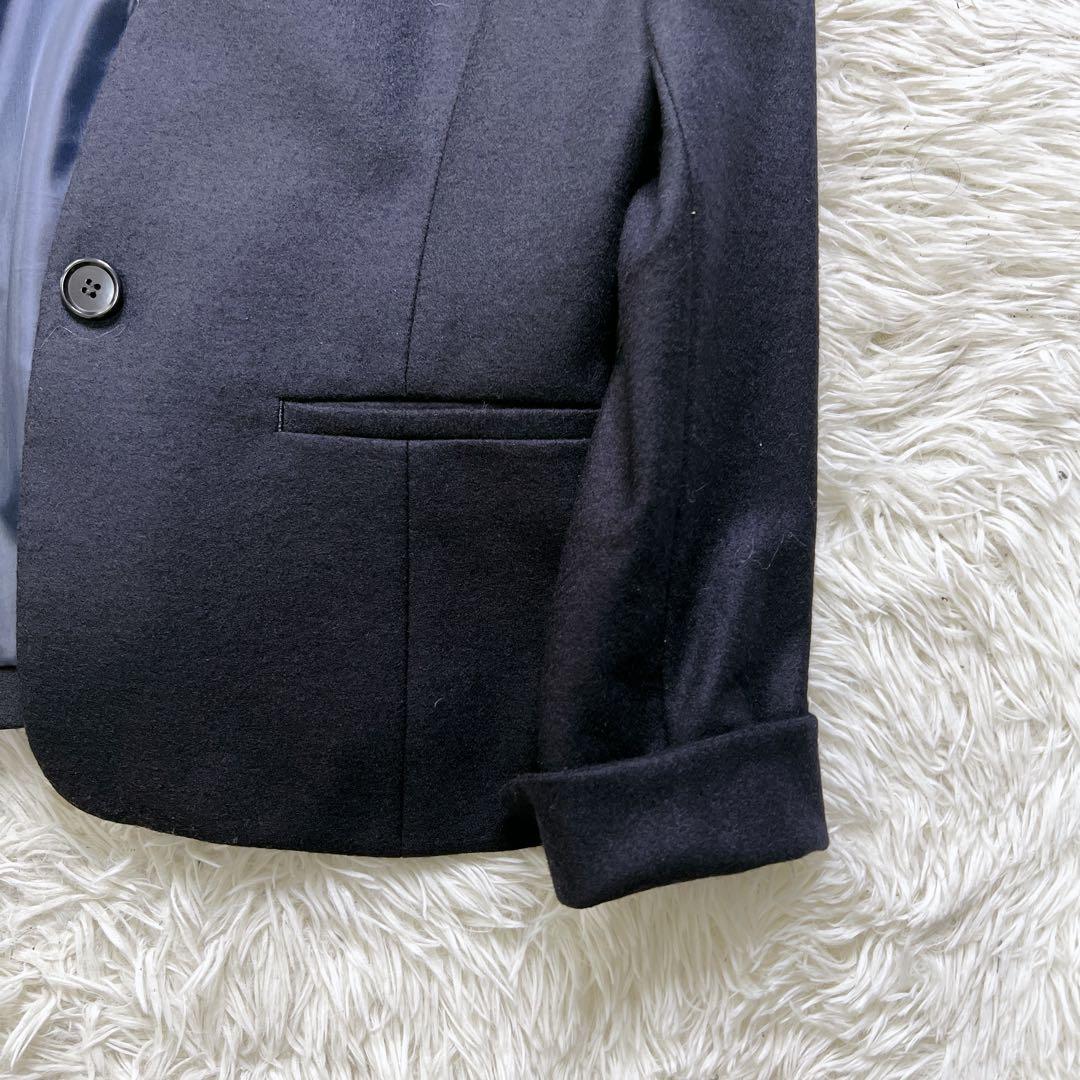【新品未使用】ザスーツカンパニー ノーカラー ネイビー スーツ セットアップ L
