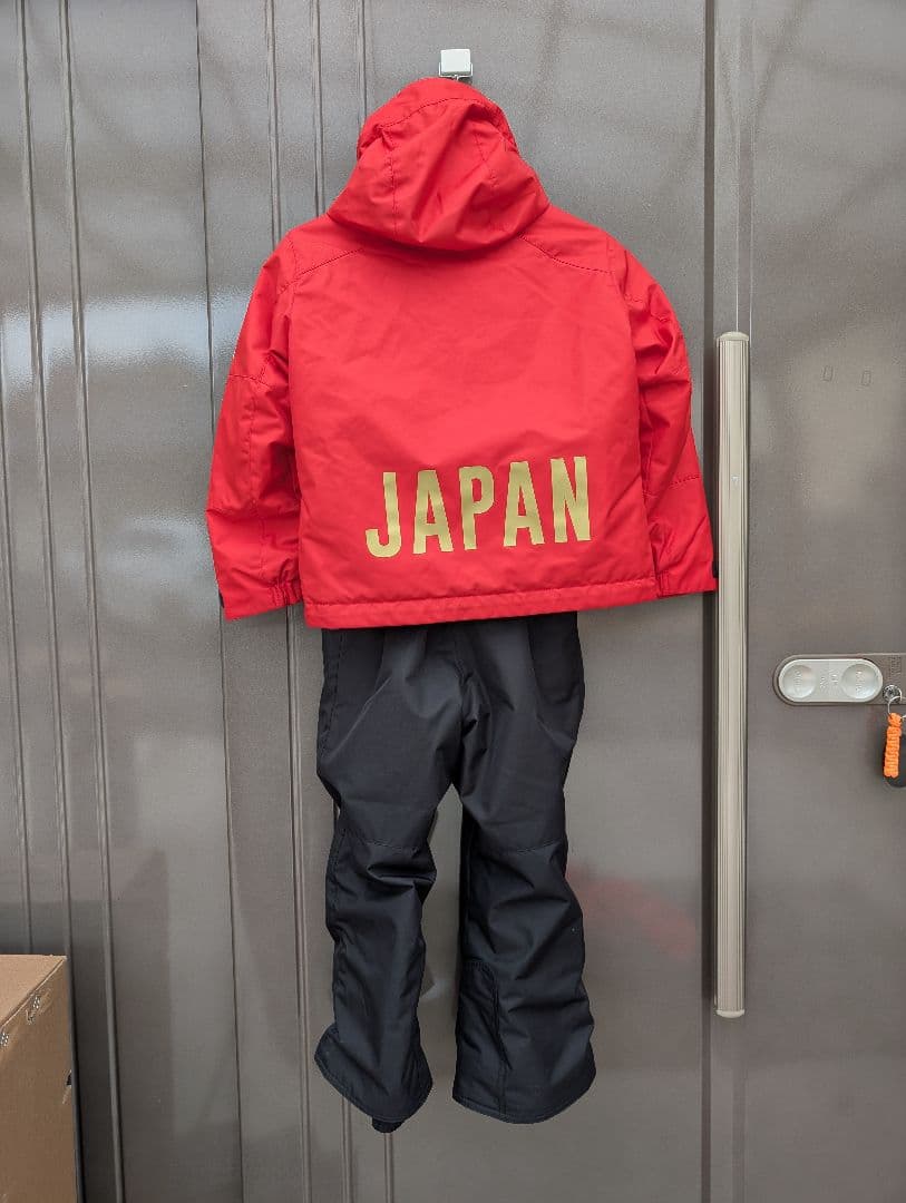 Mizuno スキーウェア 子ども用 赤黒　120cm