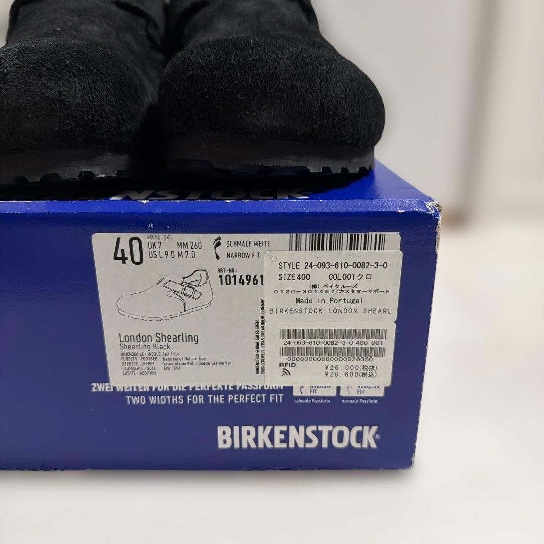 新品未使用 BIRKENSTOCK LONDON Shearling Black