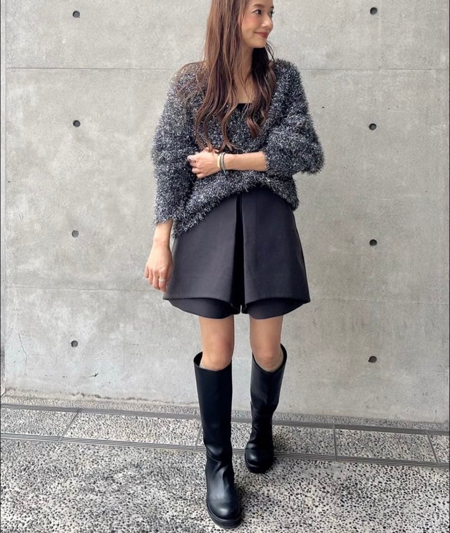 cygneダブルショートパンツlena0サイズブラウン