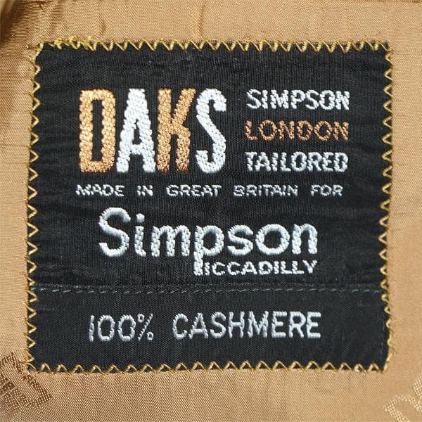 た*う様 英国製 Daks ダックス シンプソン ロンドン テーラードジャケット