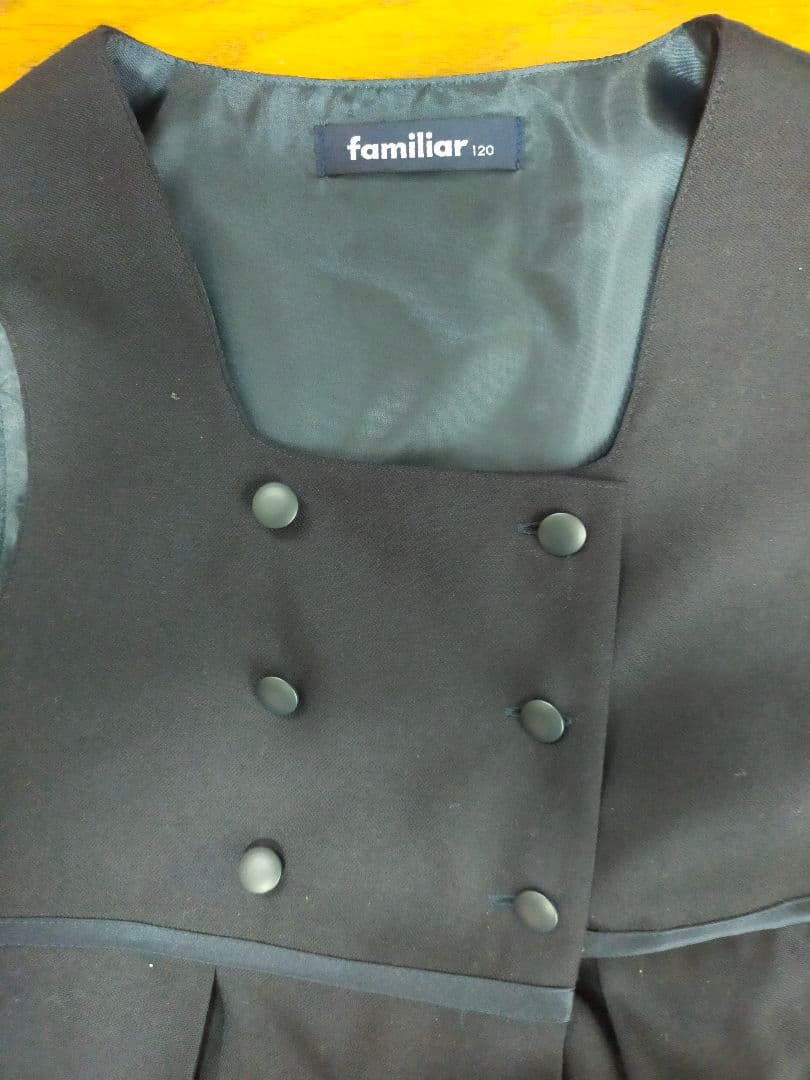 【美品】ファミリア　フォーマルドレス3点セット 120cm 　お受験