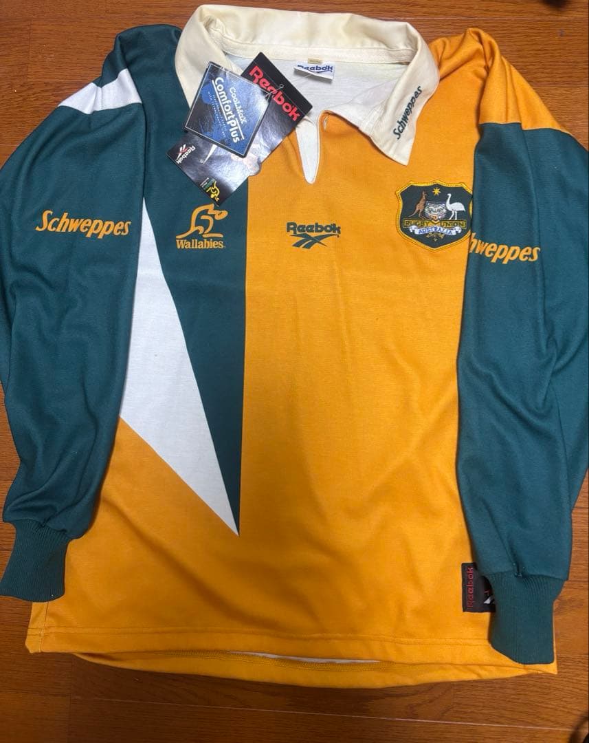 ⭐️希少/タグ付き⭐️　Reebok ラガーシャツ　オーストラリア代表　90s