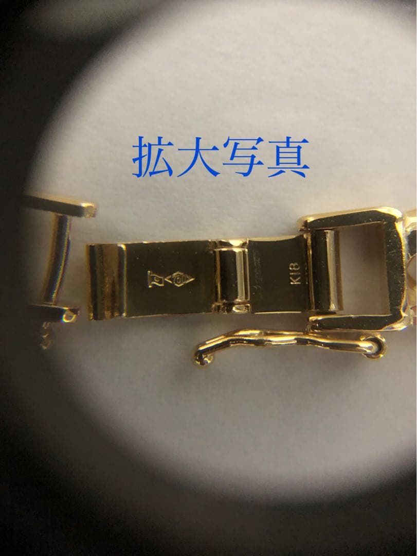 K18喜平アンクレット　16面トリプルカット　約25cm メンズ