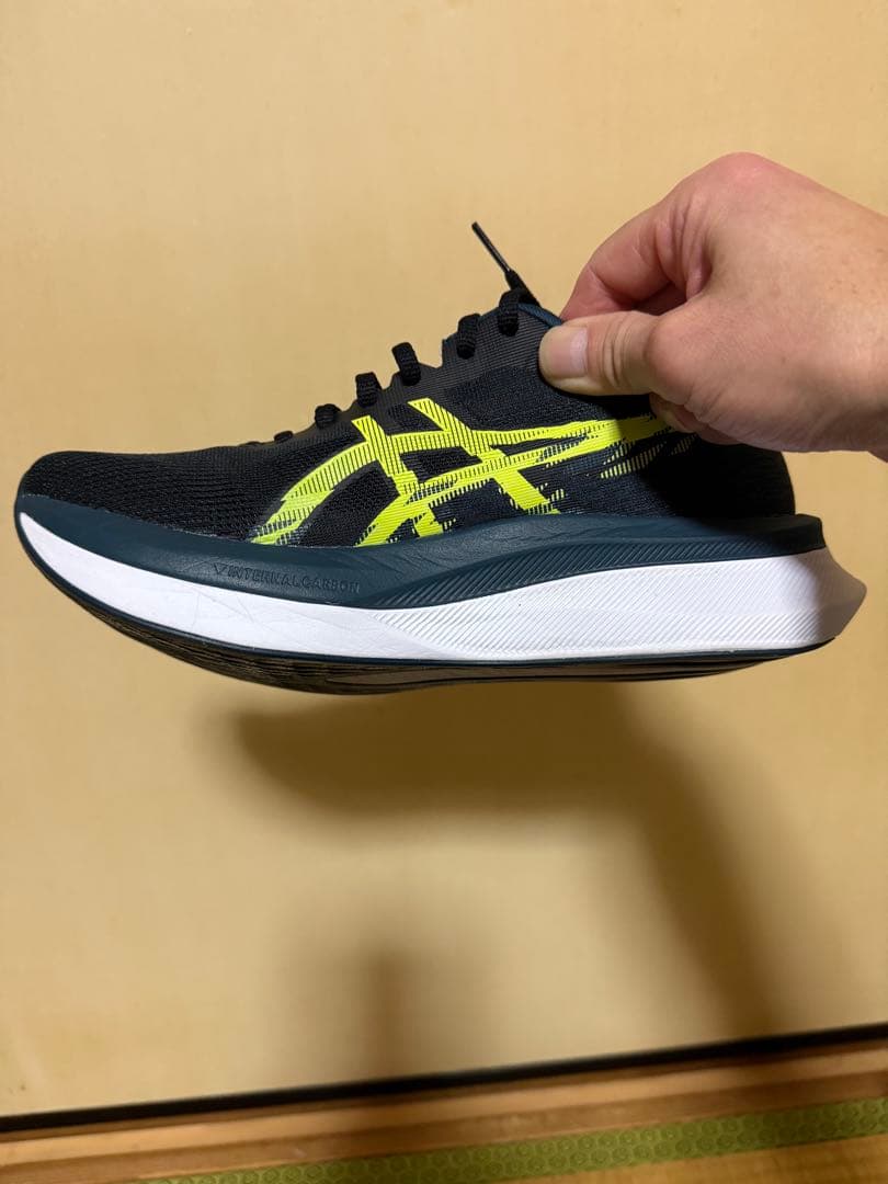 asics マジックスピード4 ネイビー/イエロー