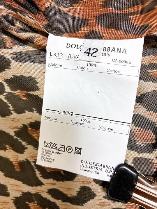 新品タグ付き DOLCE&GABBANA ベロア ジャケット ブラック 42