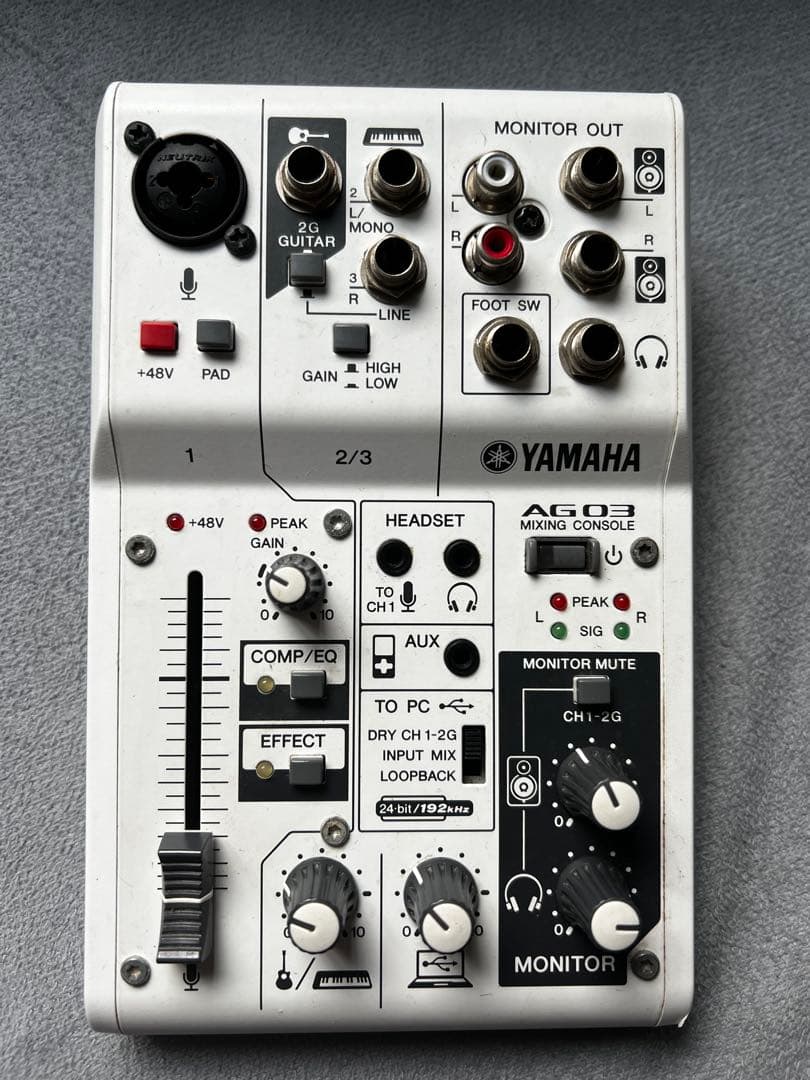 YAMAHA AG03 オーディオインターフェース iPhone用アダプター付き