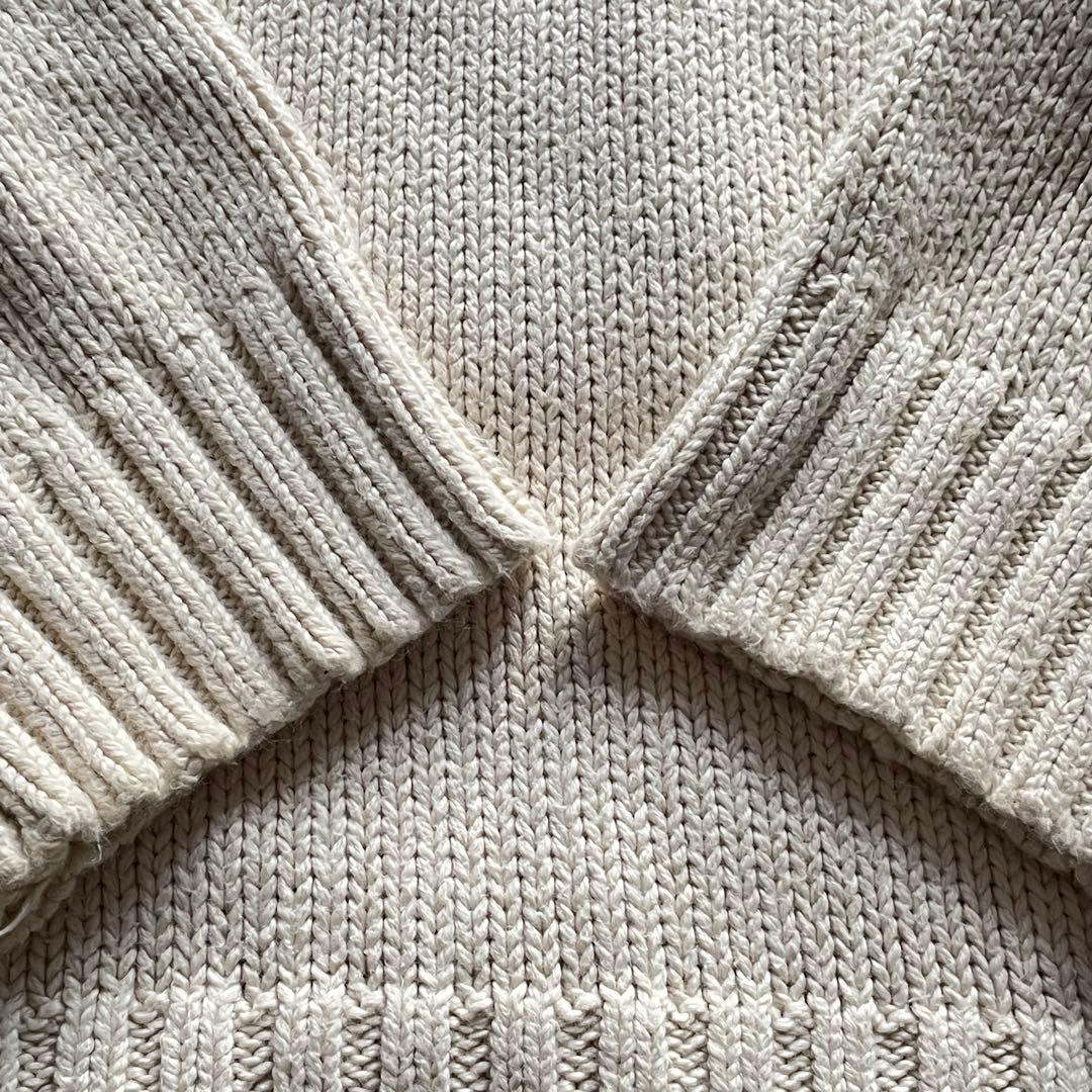 希少　美品　ポロバイラルフローレン　XL ハーフジップニット　コットン　ポニー