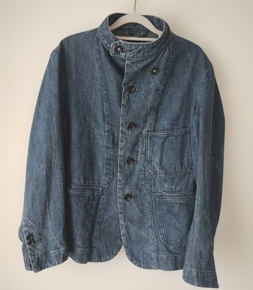 【お値下げ中】45rpm かちんインディゴ デニムジャケット スタンドカラー