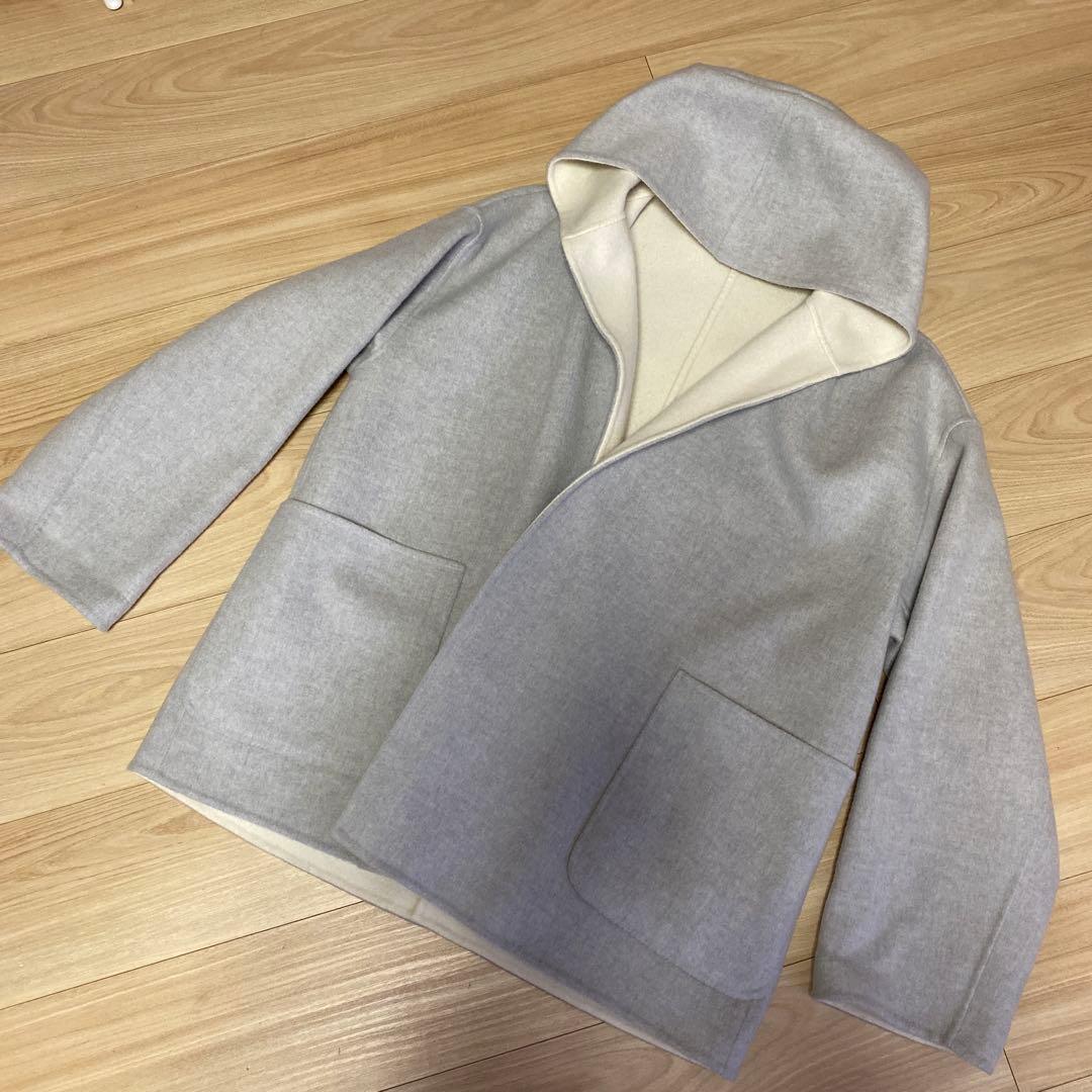 ギャルリーヴィー　フード付きコート　リバーシブル