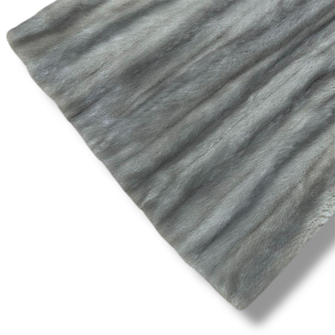 着丈110cm サファイアミンク ロングコート 毛皮 リアルファー サイズ11