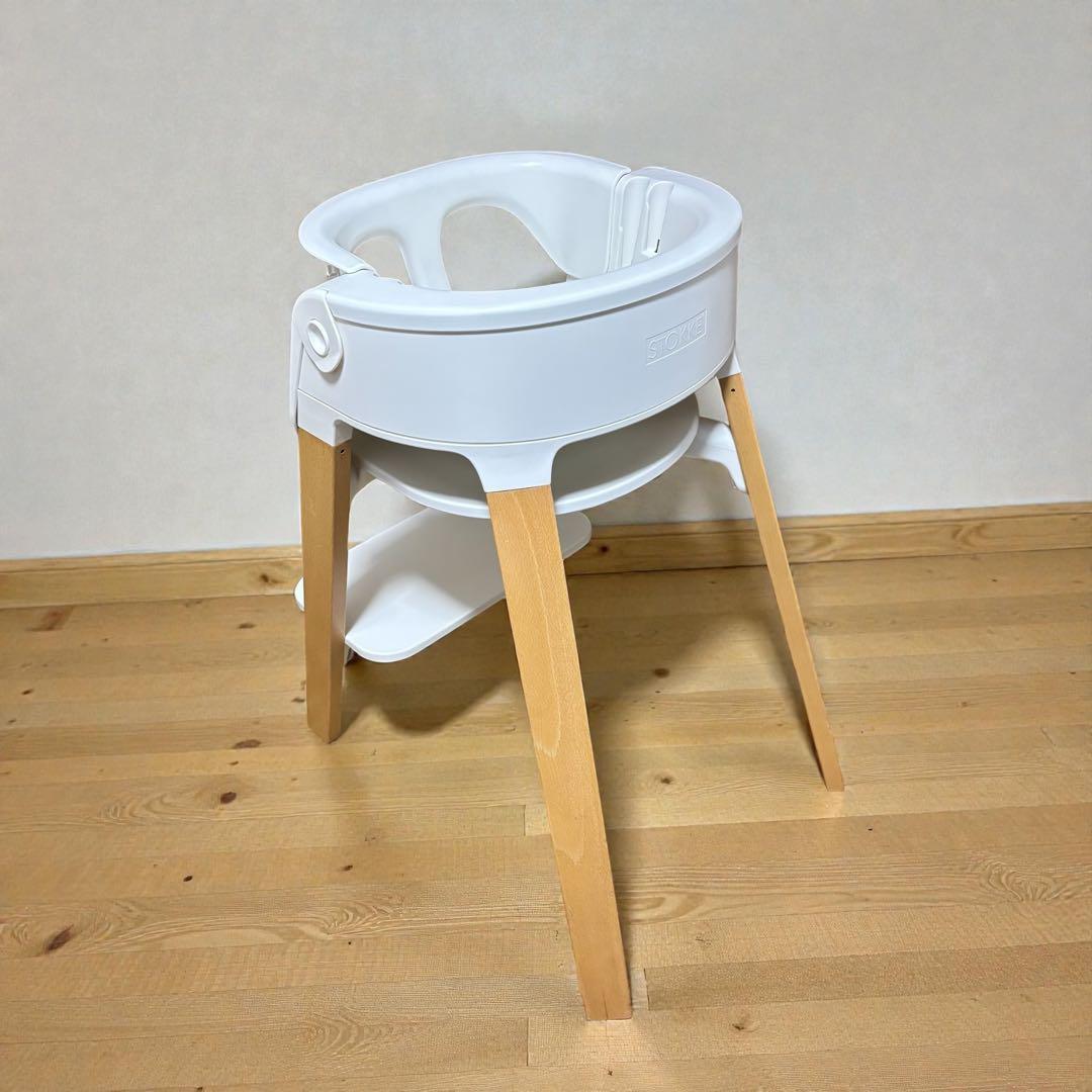 【極美品】STOKKE ステップス ベビーセット 人気 ホワイト ナチュラル