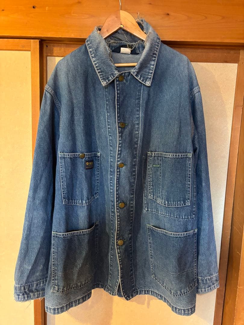 80S USA製 OSH KOSH デニム カバーオール オシュコシュ 40