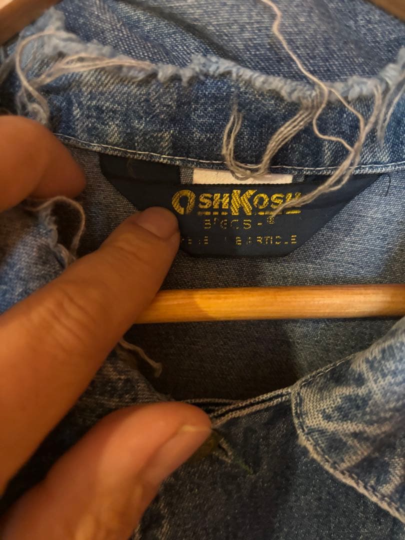 80S USA製 OSH KOSH デニム カバーオール オシュコシュ 40