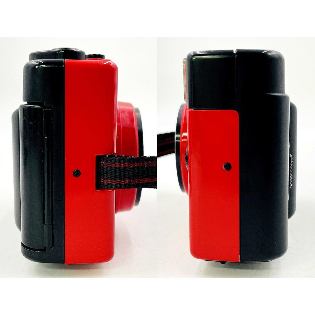 【完動品】Konica EFJ AUTO DATEレッドコンパクトフィルムカメラ