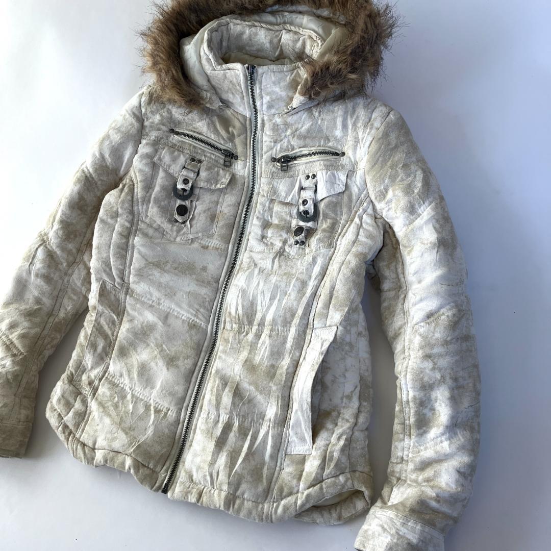 y2k ネオグランジ in the attic ファー ジャケット 中綿 パンク