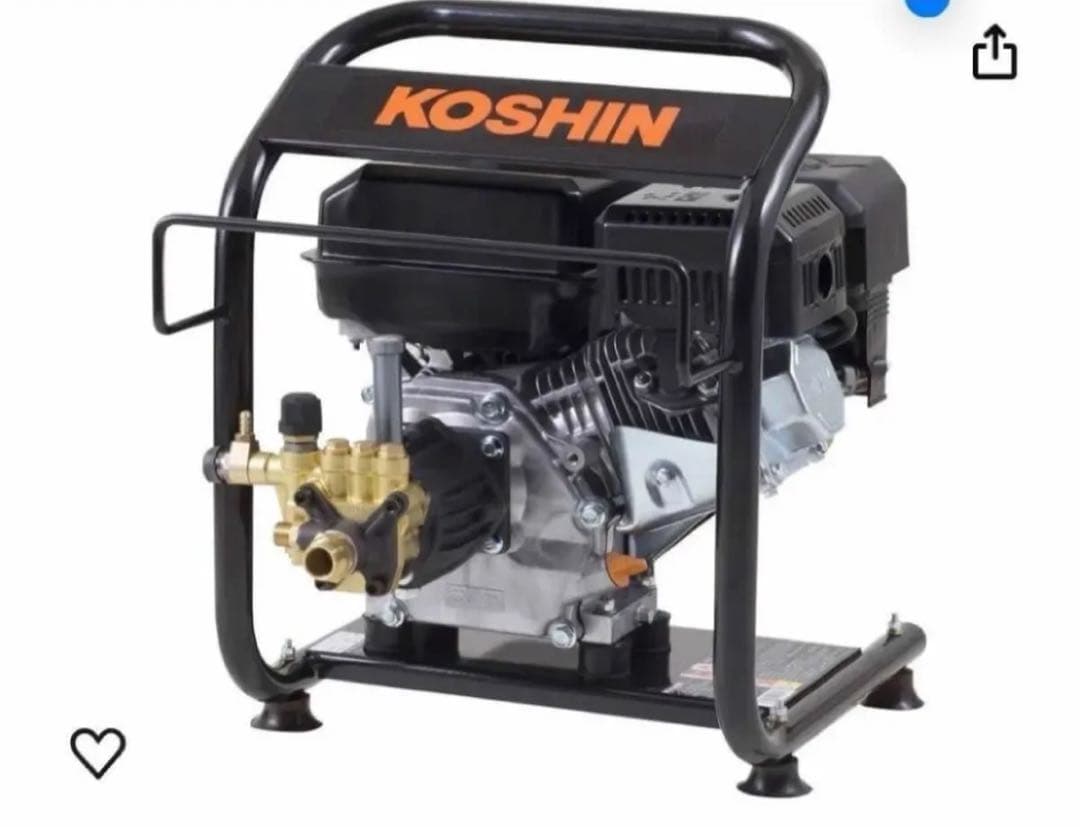 工進　エンジン式 高圧 洗浄機 14MPa 据置タイプ JCE-1408U