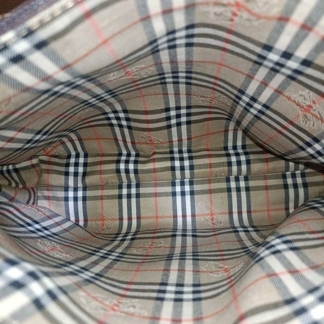 ✨BURBERRY 裏地ノバチェック サフィアーノレザー ハンドバッグ