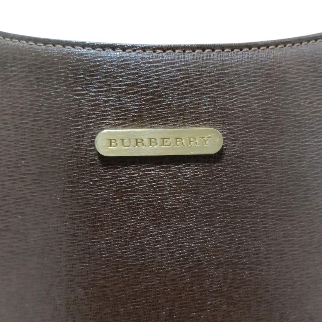 ✨BURBERRY 裏地ノバチェック サフィアーノレザー ハンドバッグ