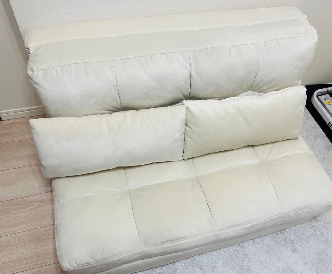 3wayソファーベッド　アイボリー