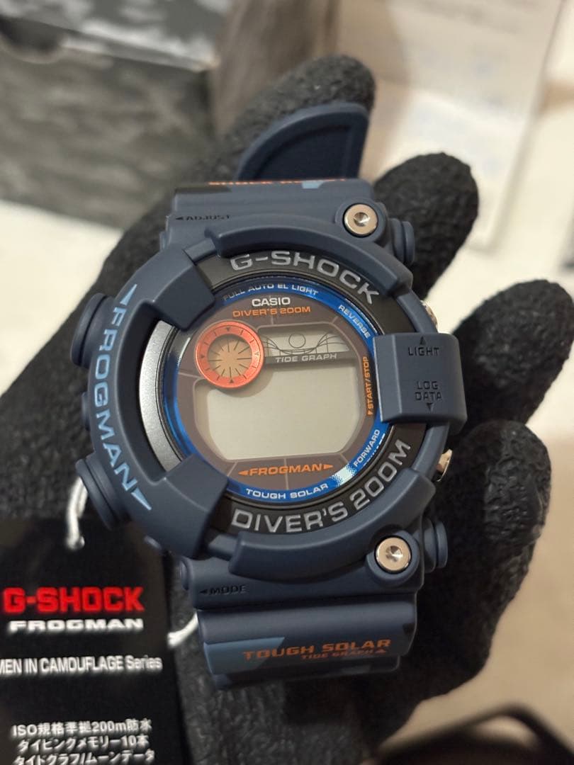 【美品】G-SHOCKフロッグマン GF-8250CMカモフラ／ソーラー充電