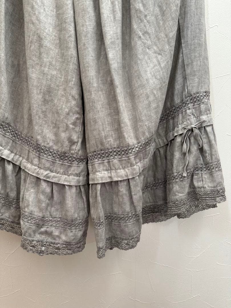 お値下げ★ネストローブ☆天然染め ドロワーズパンツ グレー used