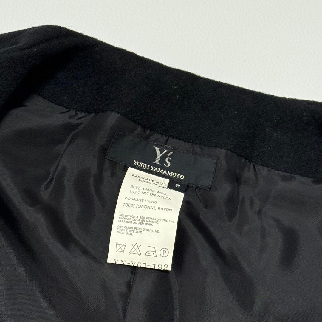 希少✨️ Y’s ヨウジヤマモト ウールポンチョ ケープ 黒 日本製 3