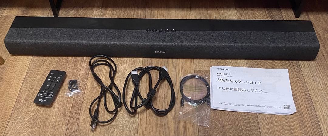 DENON サウンドバー スピーカー DHT-S217 デュアルサブウーハー搭載
