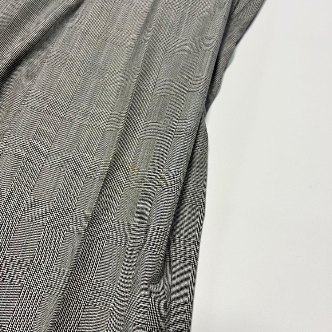 良品　ゼニアトロピカル　セットアップ グレー 通勤 M チェック　2B 定番